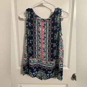 Floral Anne Carson Sleeveless Top